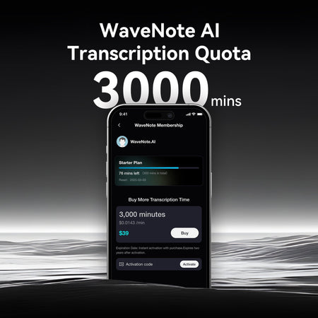 3000 Minutes Transcription Quota