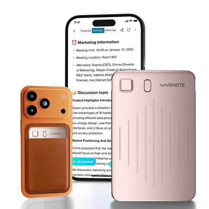 WaveNote AI Recorder: AI Transcribe & Summarize, Multi-Speaker Voice Recognition，Support 112 Languages