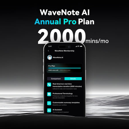 WaveNote AI Annual Pro Plan